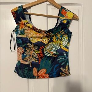 Maeve shirt jungle tiger theme